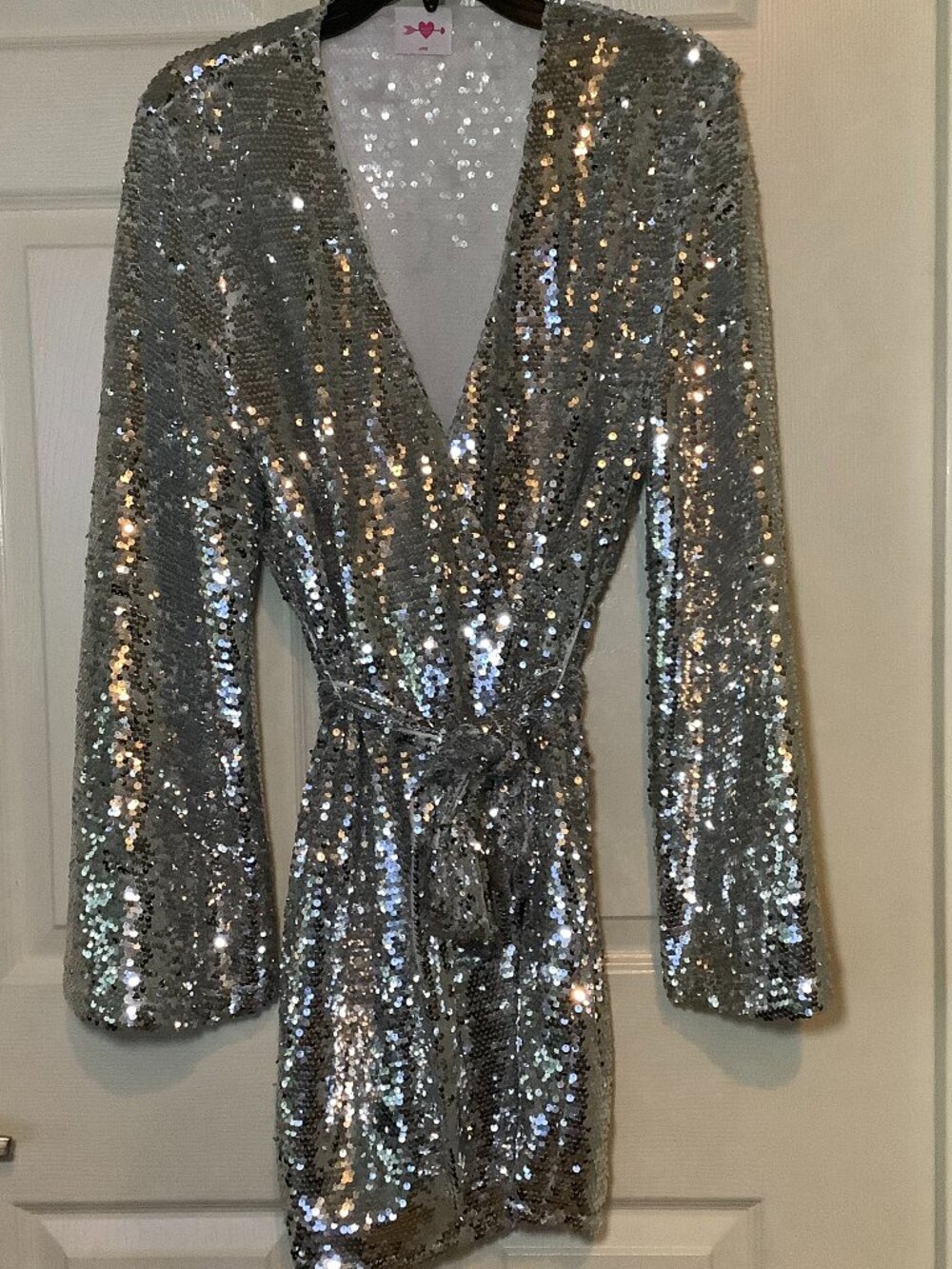 Buddy Love Adeline Sequin Wrap Dress